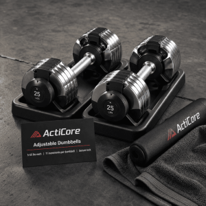 Adjustable Dumbbells Set (55 lbs pair)